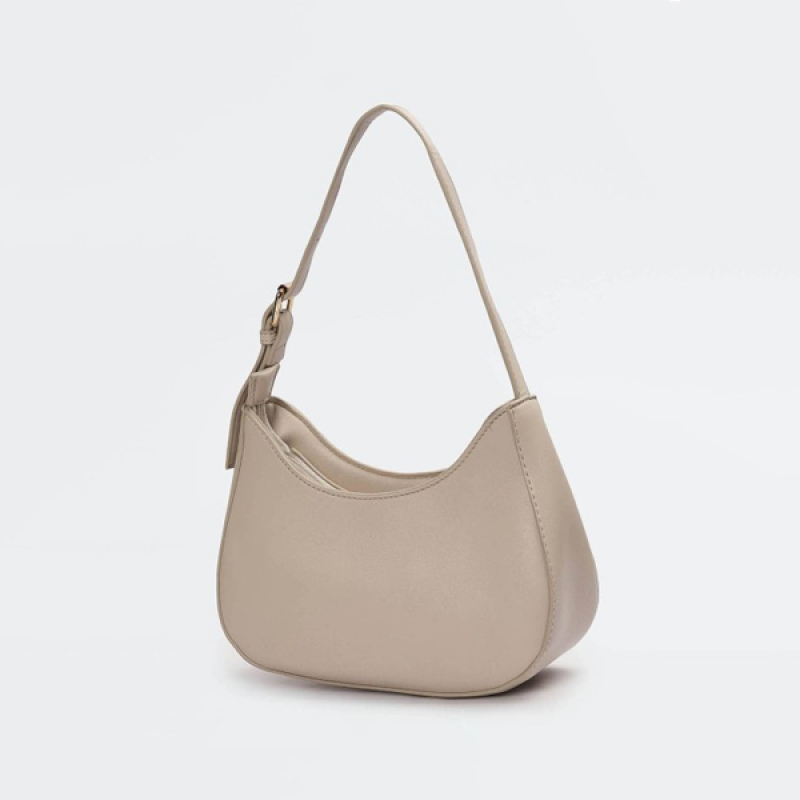 Geometric PU Structured Hobo Bag