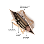 Textured Oversized Shopper Tote Bag