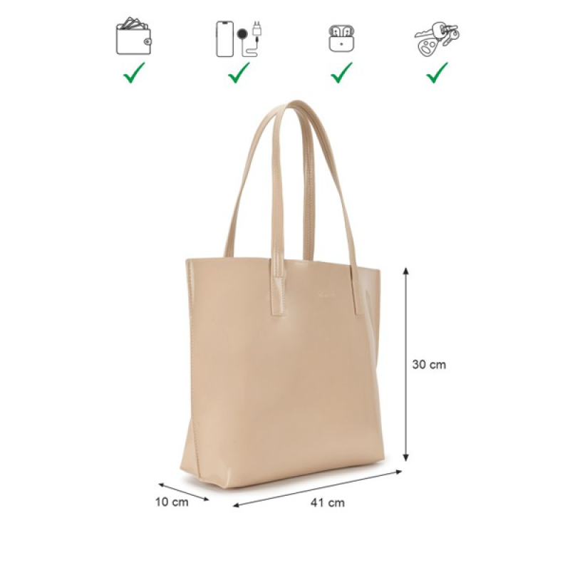 Textured Oversized Shopper Tote Bag